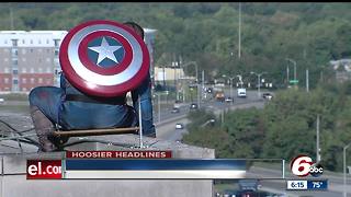 Superheroes surprise patients at Riley Children's Hospital