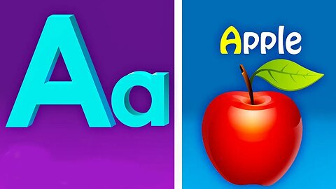 A for Apple | Alphabet ABC Songs | Phonics Song - 3D ABC Songs & Rhymes for Children