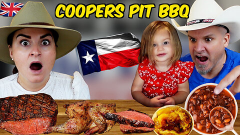 Brits Try [TEXAS PIT BBQ] (TEXAS STEAK OMG) for the first time !!