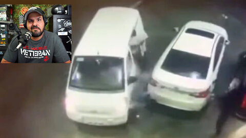 WATCH Man Use Gasoline To Protect Himself!