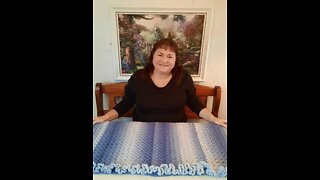 Lamplight Crochet - Shades of Blue Baby Blanket Video #1