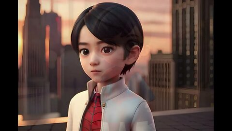 Cute Chibi kawaii Young Spiderman