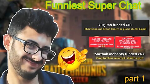 Carryminati funniest superchat montage 😜🤣| carryislive | highlights | Carryminati reaction video