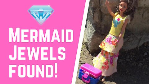 BARBIE MERMAID MYSTERY | Barbie Friends find hidden chest of jewels Part 2