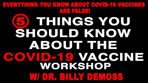 5 Things You Should Know About The COVID-19 Vaccine Workshop 2021