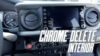 INSTALL: Interior Chrome Delete