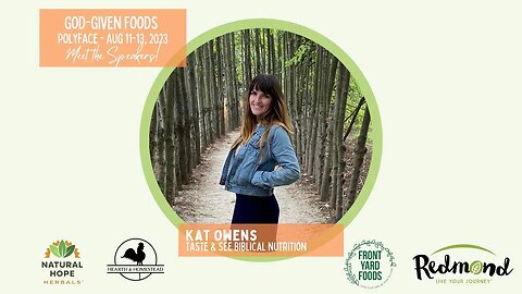 Join Kat Owens at Polyface Farm for God-Given Food!