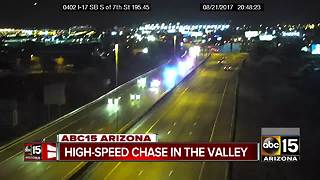 Police pursue vehicle across three Valley freeways