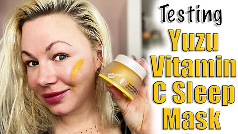 Testing Yuzu Vitamin C Sleep Mask