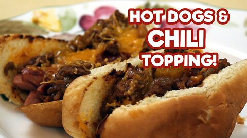 Hot Dogs with Chili Topping