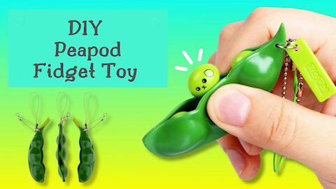 How to make easy paper peapod fidget toy at home