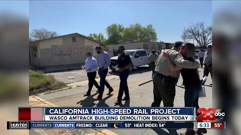 Rep. David Valadao lashes out at California High-Speed Rail Authority as Amtrack building demolition begins