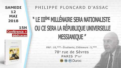 Le 3ème millénaire sera Nationaliste ou ce sera la République Universelle Messianique