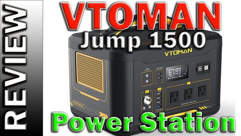 VTOMAN Jump 1500 Portable Power Station 1548Wh/1500W Solar Generator Expandable Capacity LiFePO4