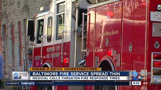 Baltimore fire engines being shut down temporarily to assist with emergency medical calls