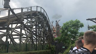 Big Rollercoaster Germany Colossos Heide Park Wooden Roller Coaster Amusement Park