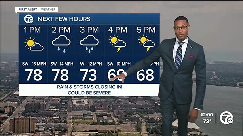 Detroit weather: Strong storms this afternoon