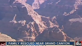 Family rescued near Grand Canyon