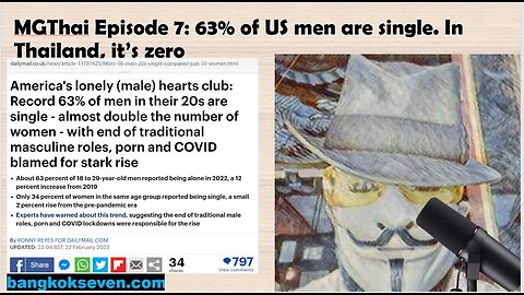 MGThai Episode 7: 63% of American Men are Single...In Thailand it's Zero