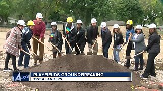 Milwaukee Recreation celebrated the groundbreaking of a new playfield in Milwaukee