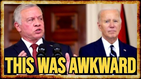 King of Jordan DRAGS Biden TO HIS FACE Over Israel Policy