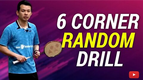 6 Corner Random Drill Slow Speed and High Speed - Master Badminton Singles with Coach Kowi Chandra