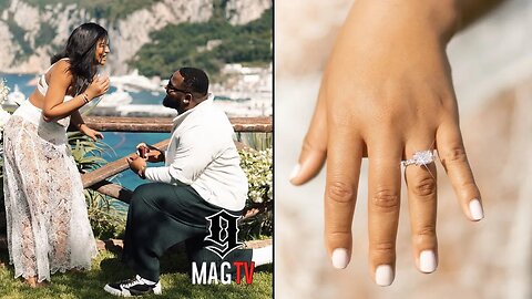 NFL Tackle Davon Godchaux Proposes To Chanel Iman During Their Italian Baecation! 💍