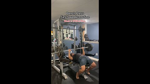 Bench press weekly routine 5x5