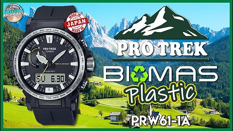 Pro Trek's First Biodegradable Watch! | Casio Pro Trek Bio-Mass 100m Quartz PRW-61-1A Unbox & Review