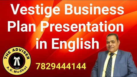 Vestige Business Plan Presentation in English