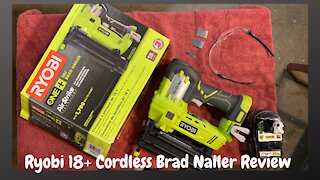 Ryobi 1+ 18V 18 Gauge Brad Nailer Review