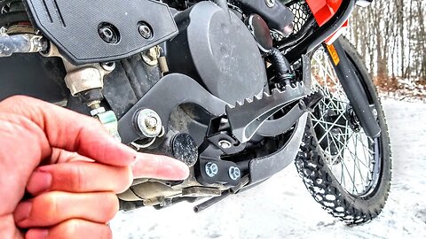 2023 KLR 650 Solid Mount Foot Peg Lowering Brackets From JNS Engineering