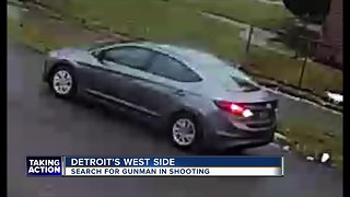 Search for gunman in shooting on Detroit's west side