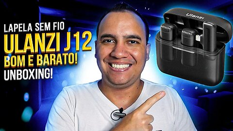 O MELHOR MICROFONE SEM FIO para ANDROID e IPHONE! ULANZI J12 - Unboxing e testes