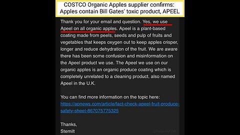 They literally covered up the “APEEL” with Organic sticker!