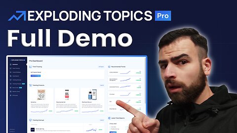Exploding Topics Pro Demo: Pro Tools To Find & Track Trends