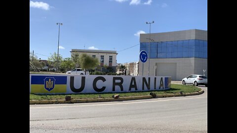 Un pueblo de Andalucía (España) llamado "Ucrania" en solidaridad con el pueblo ucraniano