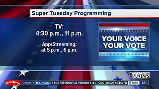PROGRAMMING NOTE: Super Tuesday programming schedule
