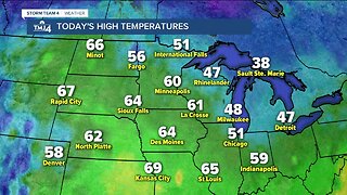 50 degree temperatures are on the way