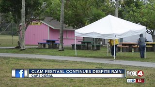 Clam Jam Festival continues on despite rain
