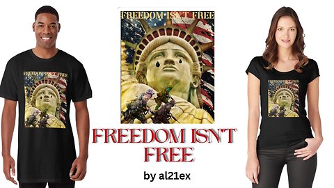 FREEDOM ISN'T FREE | FREEDOM IS NOT FREE | 4 TH JULY T-SHIRT BY AL21EX REDBUBBLE SHOP