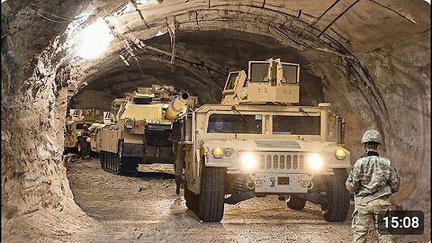 In a US-protected cave in Europe, military equipment worth billions of dollars is stored