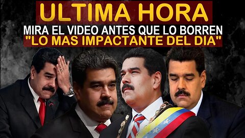 🔴SUCEDIO HOY! URGENTE HACE UNAS HORAS! LA NOTICIA MAS IMPACTANTE DEL DIA - NOTICIAS VENEZUELA HOY