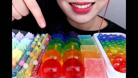 Gummy Jelly Dessert | ASMR