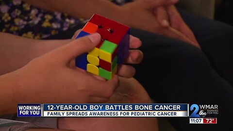 12-year-old boy battles cancer, family spreads pediatric cancer awareness