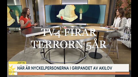 TV4 UPPMÄRKSAMMAR TERROR ATTACK DROTTNINGGATAN 7/4 2017