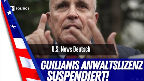 Rudy Guiliani verliert seine Lizenz