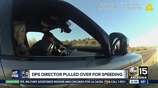 DPS Director Frank Milstead pulled over for speeding