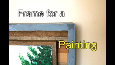 Making a frame for a special painting