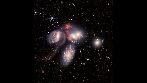 James Webb Space Telescope's Stephan's Quintet, REDUX #space #galaxy #nasa